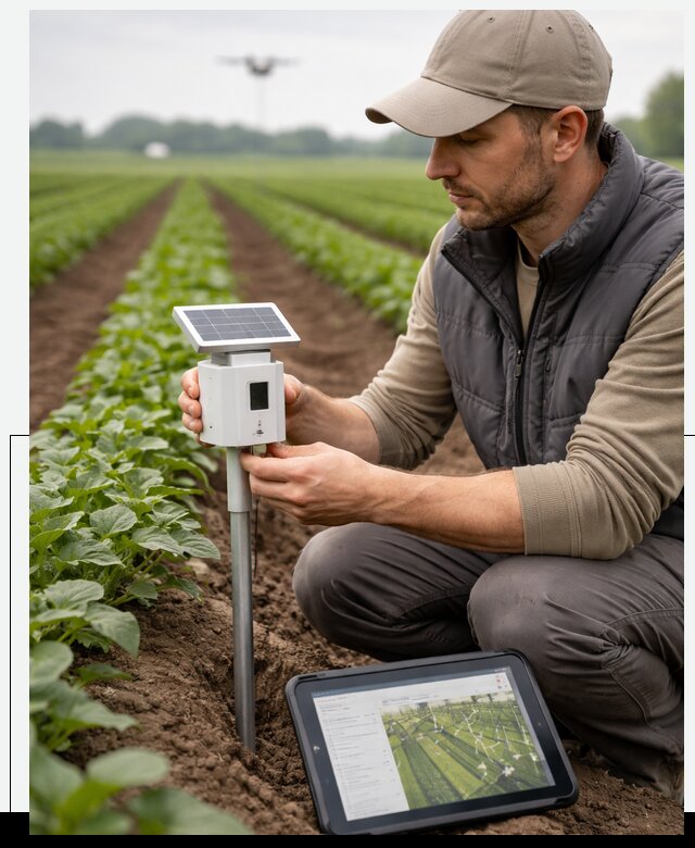 IoT мониторинг сельскохозяйственных полей и контроля в Нижнем Новгороде