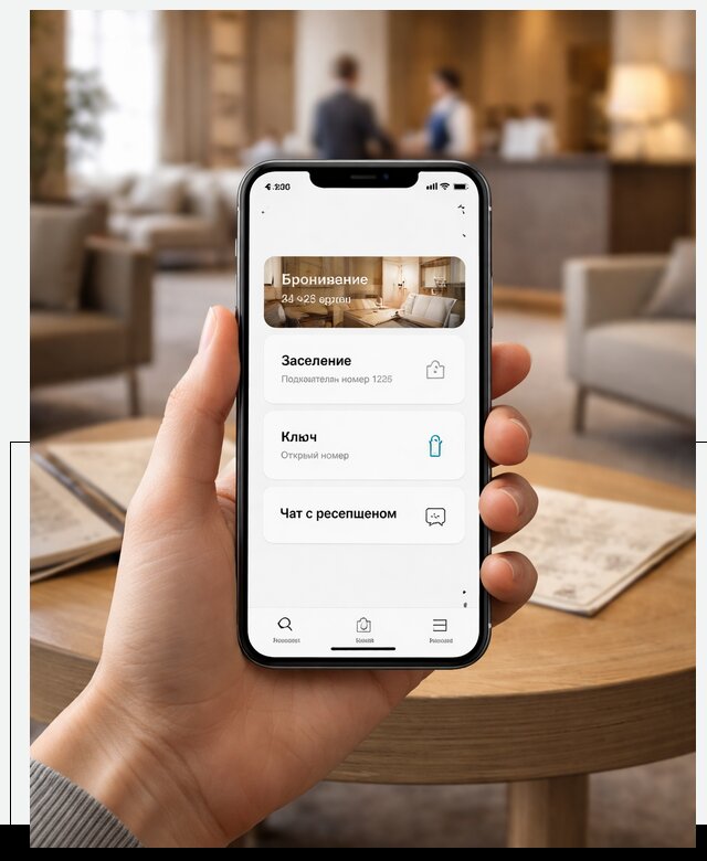 Мобильное приложение для гостей отеля в Нижнем Новгороде, управление сервисом